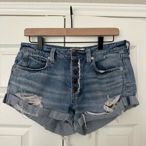 We The Free Distressed Jean Shorts